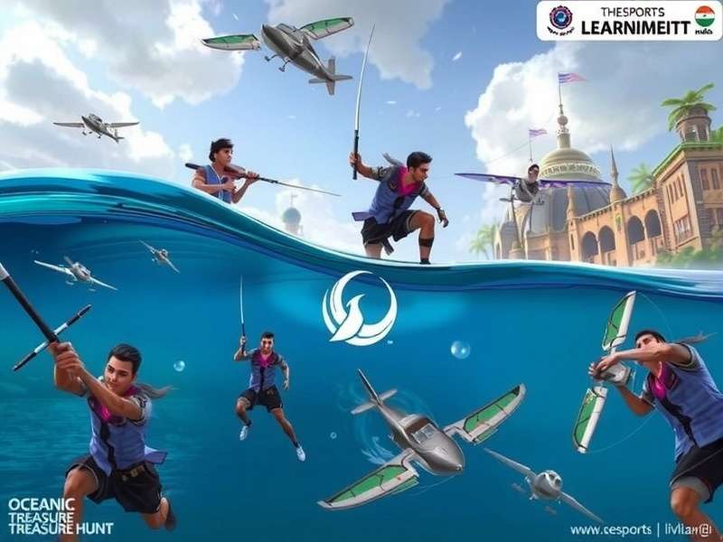 Oceanic Treasure Hunt India - Indian eSports Championship Concept art for Oceanic Treasure Hunt India eSports tournament in India